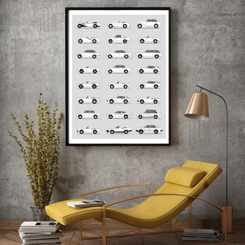 Vista 4 de Idea Network Handmade Poster compatible with Triumph Print Wall Art Handmade Decor of the Best of Triumph Generations History Evolution 8x10