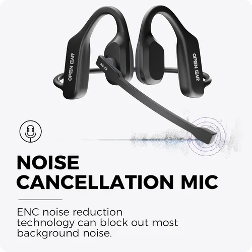 Vista 2 de Auriculares inalámbricos Bluetooth con micrófono 32g Comfortable Headphones with Dual Connect and Noise Cancelling Mute Function for Sports,Work