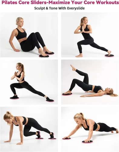Vista 8 de Kit de pilates para el hogar, 24 piezas, círculos de 14 pulgadas