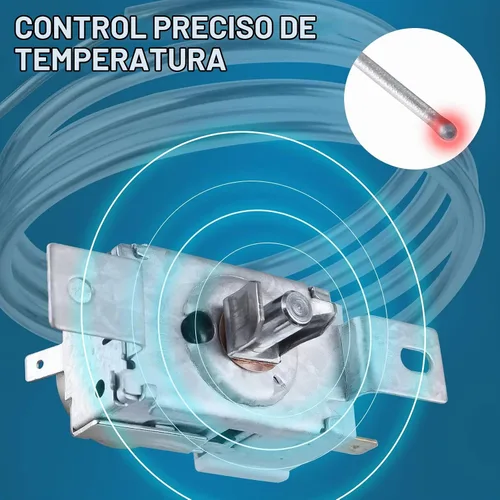 Vista 5 de Control de termostato WP2198202, termostato de refrigerador ultra duradero wp2198202, ajuste exacto para refrigeradores Whirlpool y Kenmore