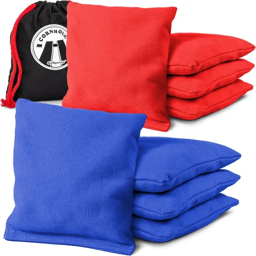 Vista 7 de GoSports Official Regulation Cornhole Bean Bags Set of 8 – for Competitive Cornhole Games - All Weather - American Stars and Stripes or Red and Blue
