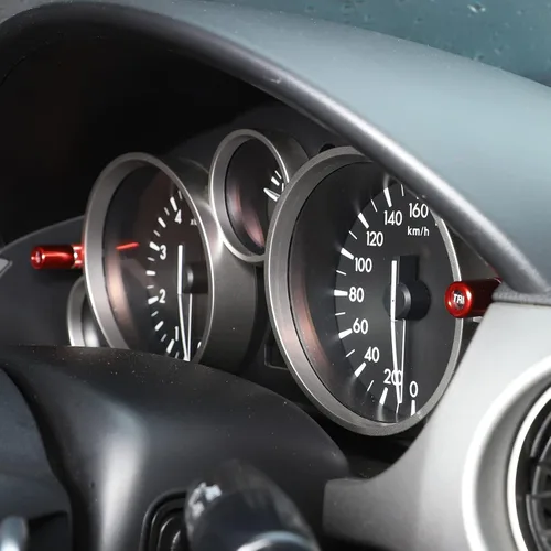 Vista 7 de Cubierta decorativa para barra de ajuste de tablero de instrumentos de aleación de aluminio para Mazda MX-5 RF Miata 2009-2015 (rojo)