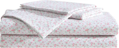 Vista 12 de Betsey Johnson - Juego de sábanas de tamaño individual, ropa de cama de microfibra con estampado Nerdy Teddies con sábana bajera de bolsillo