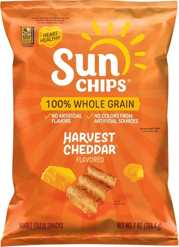 Vista 26 de SunChips Aperitivos muticereal con sabor Harvest Cheddar (cheddar auténtico), 7 oz