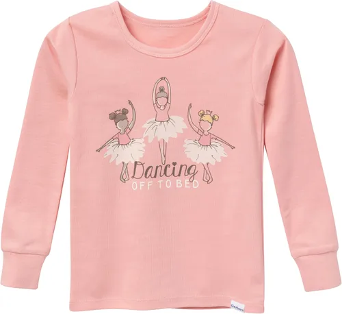 Vista 2 de Conjunto de pijama de 4 piezas con diseño de dinosaurio ajustado para niños Bailarinas