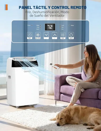 Vista 5 de Garvee Aire acondicionado portátil 3 en 1, unidad de CA de 14000 BTU