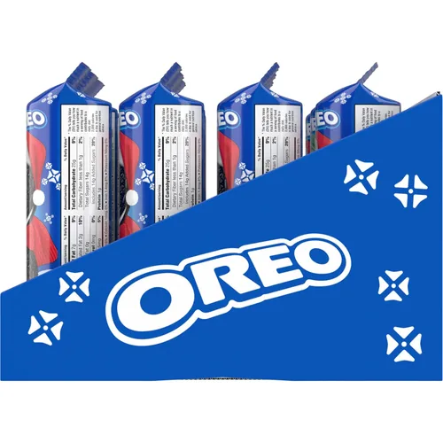 Vista 18 de OREO - Galletas de sándwich de chocolate, Galletas de navidad, 12 paquetes de relleno de calcetín de 4 oz