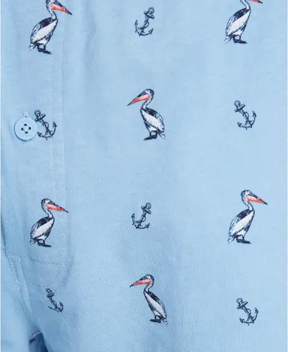 Vista 3 de Nautica Pantalones cortos de dormir de punto suave 100 algodón con cintura elástica para hombre