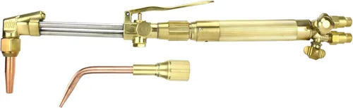 Vista 9 de SÜA - Antorcha de oxicombustible resistente compatible con Harris con válvulas de retención + punta de corte + punta de soldadura + punta