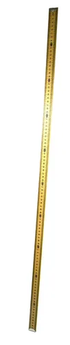 Vista 5 de EISCO Palillo medidor de doble cara - Barra métrica de madera dura, lectura horizontal y extremos metálicos protectores