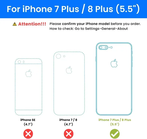 Vista 3 de Ocushield - Protector de pantalla de vidrio templado anti luz azul para iPhone 7 Plus iPhone 8 Plus - Protege tus ojos, reduce las migrañas