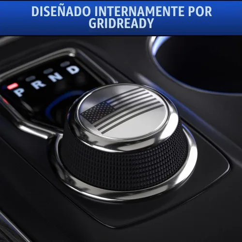 Vista 3 de Insignia de perilla de palanca de cambios de acero inoxidable para accesorios Ram 1500 2013-2020 también se adapta a Rebel. Placa de ajuste
