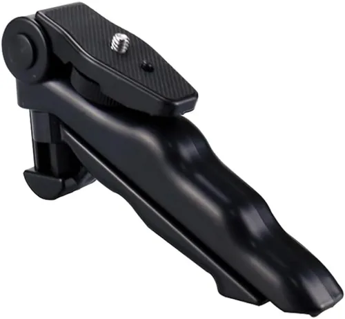 Vista 2 de Mini trípode de mesa plegable con agarre de mano con tornillo de 1/4 de pulgada compatible con Gopro/Smartphones/Cámaras compactas DSLR