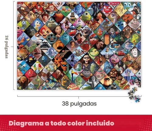 Vista 4 de Ceaco - Disney/Pixar Clips - Rompecabezas de 2000 piezas, 5 pulgadas