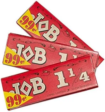 Vista 2 de Job 1 1/4 - Papel de liar para cigarrillos naranja (3.071 in, 100 unidades)