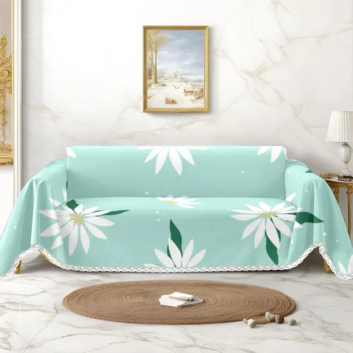 Vista 15 de Funda de sofá de delfines de sirena de fantasía, fundas de sofá estampadas, fundas para sillón, funda resistente a las manchas, protector universal