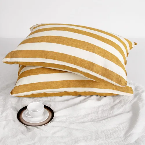Vista 40 de Linen World - Juego de 2 fundas de almohada de lino francés, fundas de almohada que absorben la humedad lavadas a la piedra