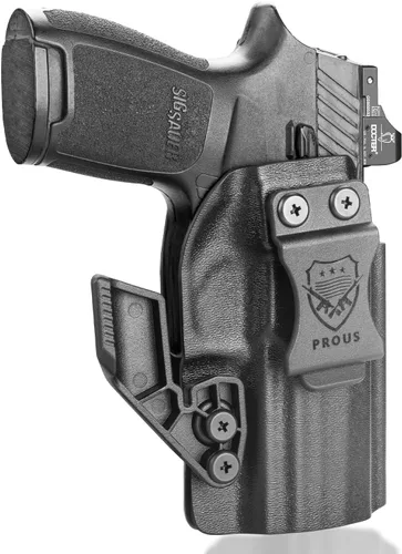 Vista 13 de PROUS Funda Kydex IWB Select para Echelon/Hellcat Pro/Hellcat, S&W Bodyguard 2.0/M&P 9/.40, Glock 17/19/43X MOS, Sig P365/P320 M17 M18, Taurus