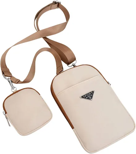 Vista 3 de Valentoria Bolso cruzado pequeño para teléfono celular, cartera de mensajero de viaje para mujer, bolsa deportiva casual con cremallera