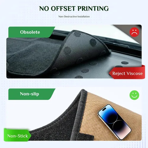 Vista 3 de Cobertor de tablero Antirreflejos, protección solar, a prueba de polvo, UV-Proof Coberturas de tablero para interior de auto, compatible