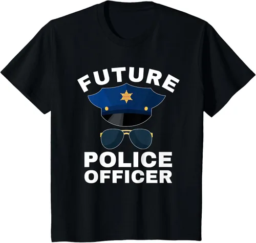Vista 28 de Camiseta de policía para niños con texto en inglés «Proud Cop Dad»