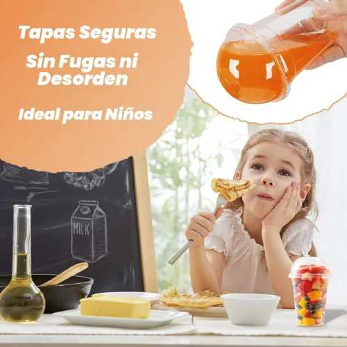 Vista 6 de Vasos de plástico transparente de 12 onzas con tapas de cúpula, tazas de postre con tapas (25 juegos), vasos desechables para fiestas de PET