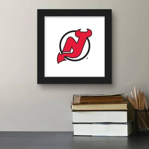 Vista 5 de Trends International Gallery Pops NHL New Jersey Devils - Póster de pared con logotipo primario, 12.00 x 12.00 pulgadas, versión de marco negro
