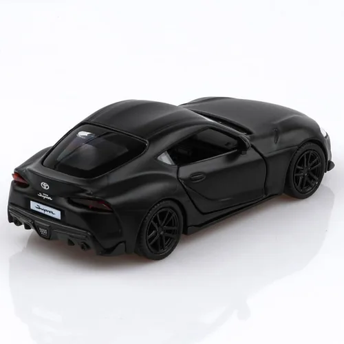 Vista 2 de TOKAXI Modelos de autos Toyota Supra a escala 1/36 2020, auto de juguete Toyota con tracción trasera, regalos de autos para niños y niñas (negro)