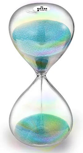 Vista 40 de SuLiao Reloj de arena con temporizador de arena de 1 minuto, reloj de arena negra de 5.1 pulgadas, reloj de arena de un minuto, reloj de arena