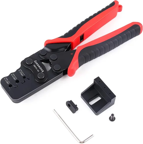 Vista 13 de Kit de herramienta de crimpado Knoweasy para conectores Deutsch DT: Crimpador de barril cerrado y barril abierto, herramienta de extracción