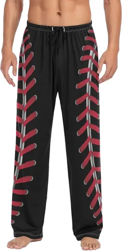 Vista 17 de Ollabaky Pantalones de pijama para hombre, pantalones de pijama con bolsillos, pantalones de descanso para hombre Multi 01