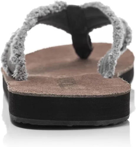 Vista 3 de FITORY Chanclas de cuero para hombre, sandalias cómodas para la playa