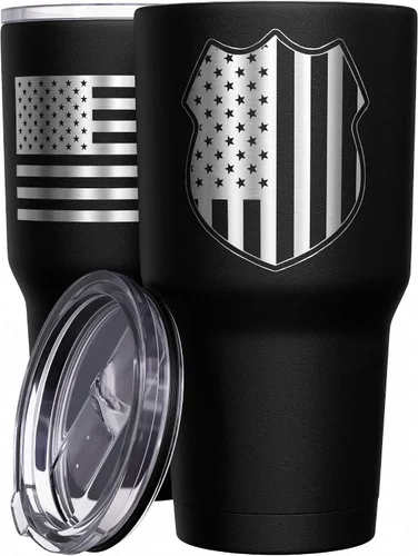 Vista 58 de We The People Holsters - Vaso térmico de 30 onzas, 0% Liberal, Negro