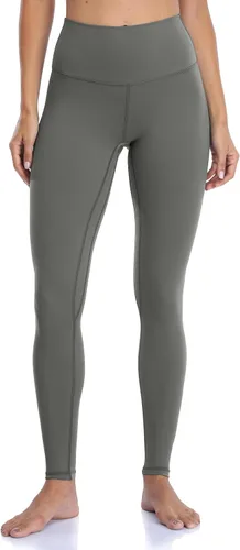 Vista 14 de Colorfulkoala Pantalones de yoga suaves de cintura alta para mujer, leggings de longitud completa Negro