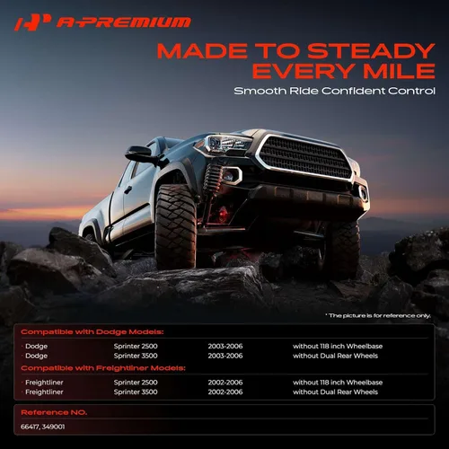 Vista 2 de Amortiguadores traseros A-Premium, compatibles con Dodge & Freightliner for Dodge Sprinter 2500 2003-2006 & Freightliner Sprinter 2500 2002-2006