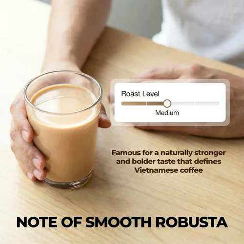 Vista 9 de Vinacafe Paquetes de café instantáneo 3 en 1 auténtico sabor vietnamita, mezcla equilibrada de café de tostado medio para una preparación rápida