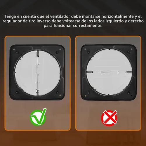Vista 6 de YOZON Ventilador de escape de cocina de 8 pulgadas con interruptor, ventilador de escape de garaje de 700 CFM, ventilador de ventilación