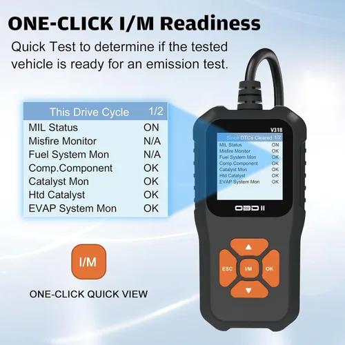 Vista 8 de Escáner OBD2 del coche Lector de código de falla del motor del lector de código del escáner PUEDE herramienta de diagnóstico de la exploración