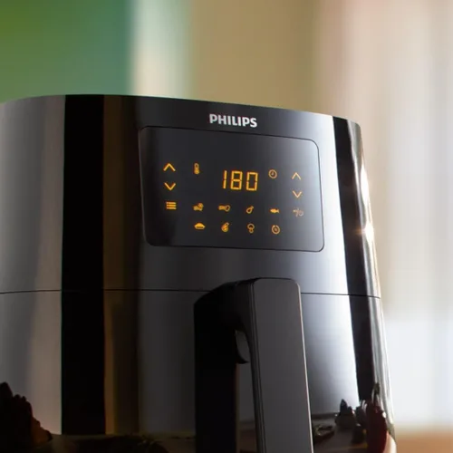 Vista 4 de Philips Essential Airfryer XL - Freidora digital de capacidad de 2.65 libras/6.2 litros con tecnología de aire rápido, diseño de estrella de mar