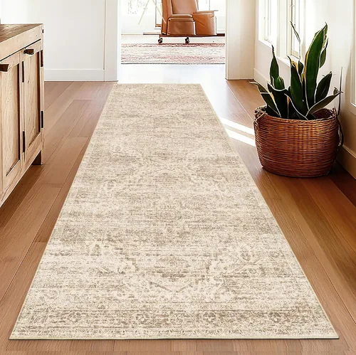 Vista 52 de Alfombra de pasillo lavables de 2 x 5, moderna alfombra abstracta para corredor, alfombra de pasillo de cocina ultrafina con respaldo
