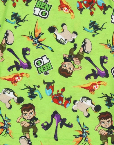 Vista 6 de INTIMO Ben 10 - Conjunto de pijama de dibujos animados para niños, personajes Omnitrix, alienígenas