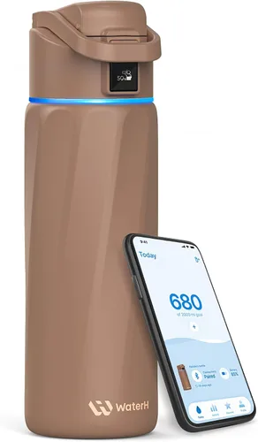 Vista 17 de BOOST - Botella de agua inteligente que te recuerda que debes beber, botella aislada al vacío de acero inoxidable sin BPA de 24 onzas, botella