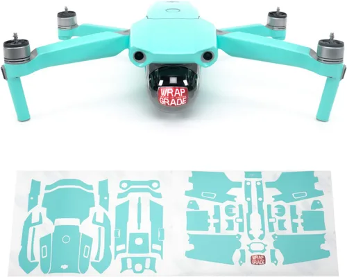 Vista 15 de Wrapgrade Unidad Principal Skin Compatible con DJI Mavic Air 2 (Airforce Silver)