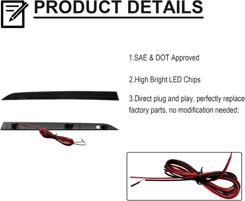 Vista 4 de Luces reflectoras LED para parachoques trasero de repuesto para 3 series 320i 328i 330i 335i 340i F30/F31 2012-2019, lente ahumada marcador lateral