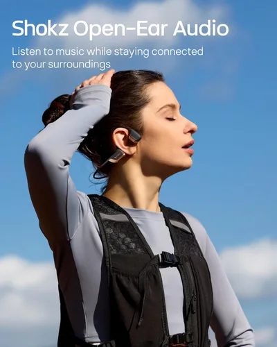 Vista 5 de SHOKZ OpenRun Pro 2 Auriculares de conducción ósea, oro rosa