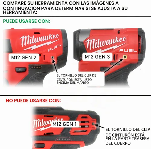 Vista 4 de Halberd - Soporte de puntas premium, solo para Milwaukee M12, paquete de 2
