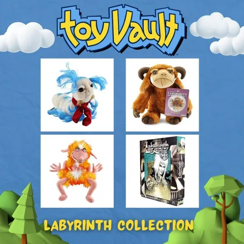 Vista 9 de Mini gusano de felpa de la película Laberinto, de Toy Vault