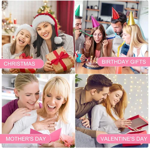 Vista 7 de Parima Joyero de viaje para mujeres y niñas, organizador de joyas, caja de joyería mediana, estuche de viaje para almacenamiento y organizador