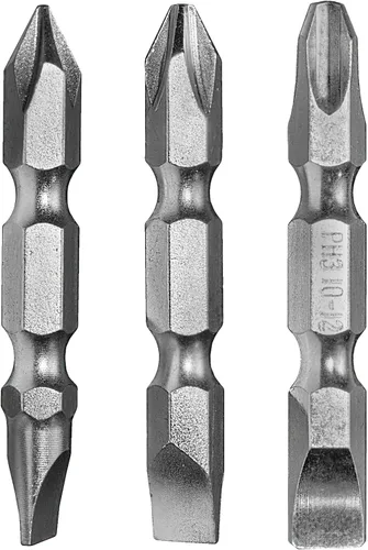 Vista 2 de Century Drill and Tool 70281 Calibre Phillips extra duro y broca de doble extremo ranurada, #1 Phillips y #6-8 ranurada