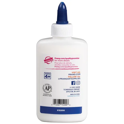 Vista 2 de Prang Pegamento escolar líquido lavable, blanco, 4.4 onzas, 1 unidad